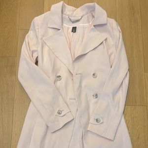 White House| Black Market trench coat. Size Small. Light pink.